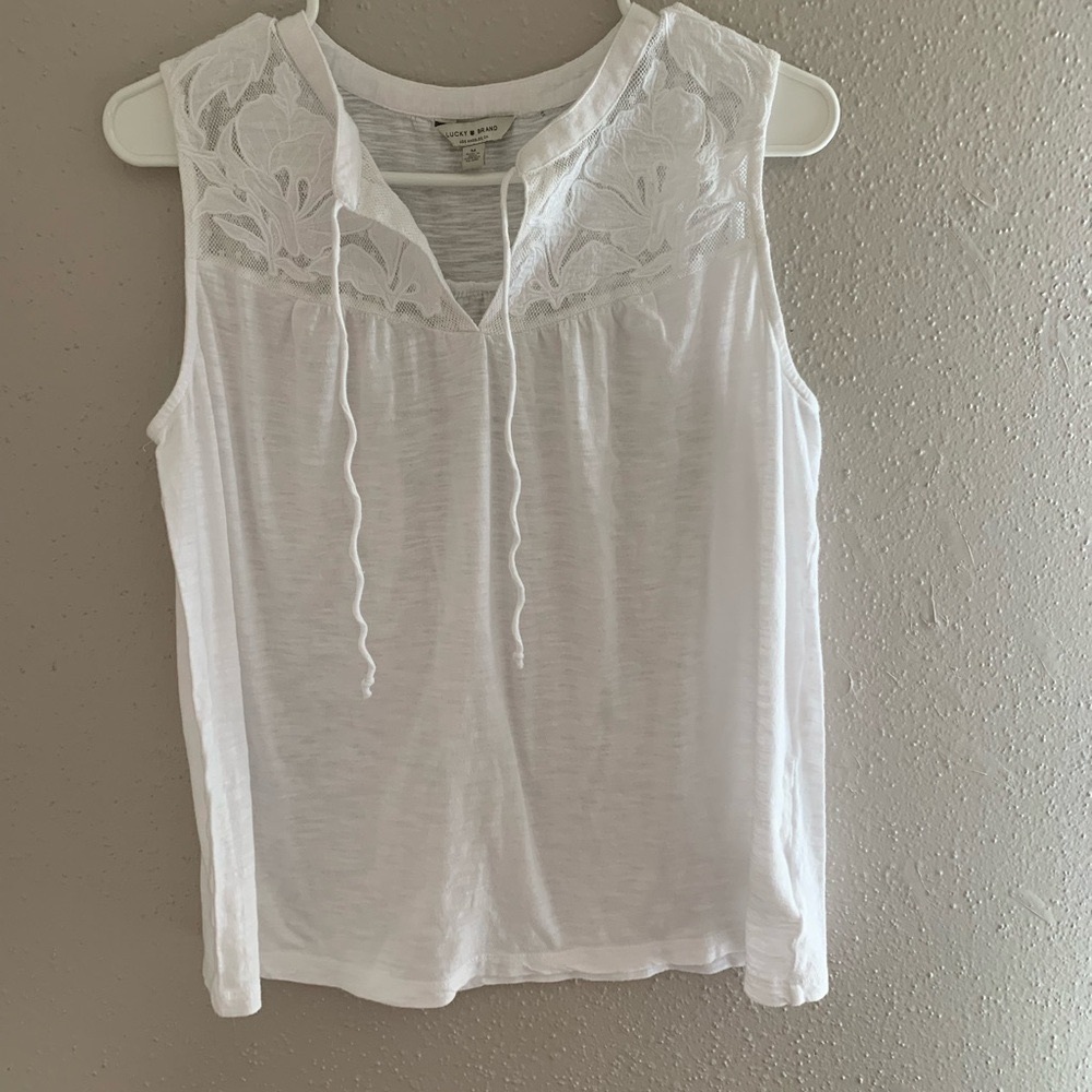 White Sleeveless Top